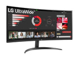 LG 34WR50QC-B.AEU Écran LED - incurvé - 34p - 3440 x 1440 WQHD 100 Hz - VA - 300 cd/m² - 3000:1- HDR10 -5ms - 2xHDMI, DisplayPort