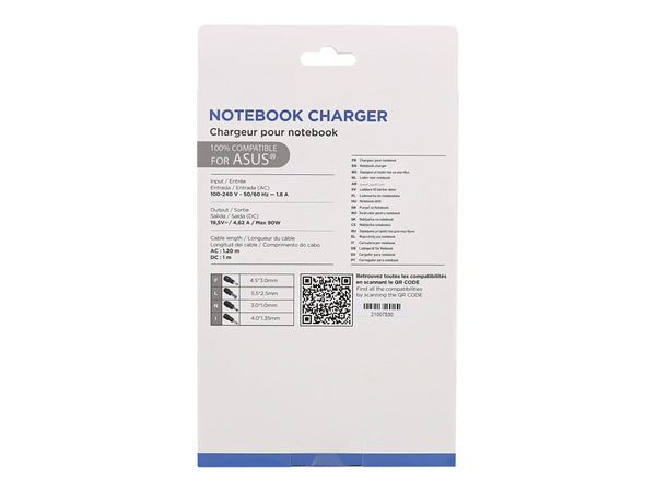 TNB Universal Power Supply For Notebooks Up To 17p Compatible With Most 19V Powered Notebooks 90W Max 9 Adapters