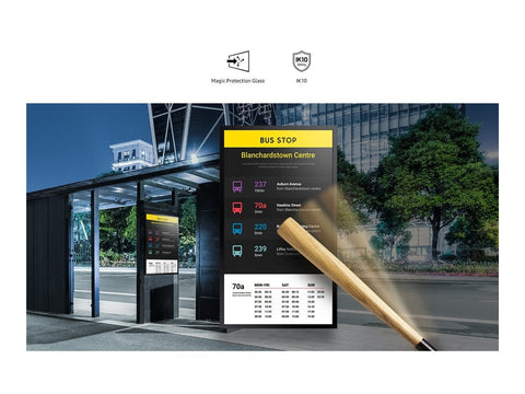 SAMSUNG OH24B Outdoor LCD 24p FHD 16:9 IP56 rated display kit with protection glass 1500nits 2xUSB 2.0 RJ45 HDMI