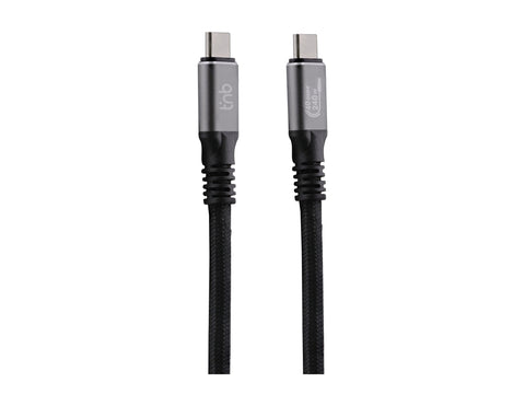 TNB Câble professionnel USB-4 Gen3 240W 40 Gbps 2m - noir