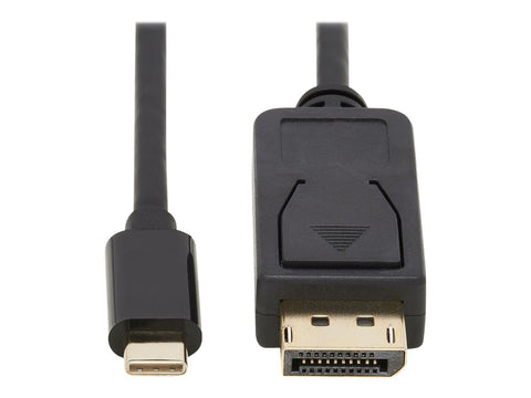 EATON TRIPPLITE USB-C to DisplayPort Bi-Directional Active Adapter Cable M/M 4K 60 Hz HDR Locking DP Connector 3 ft. 0.9m