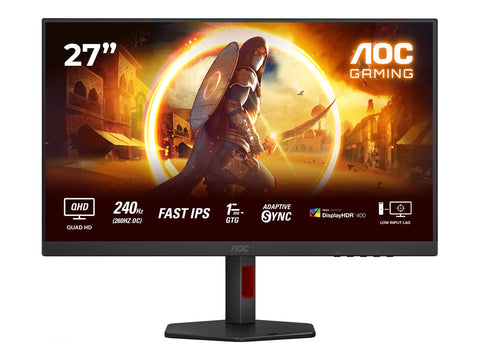 AOC Q27G4ZR 27p WQHD FASt IPS 240Hz 0.03ms 400cd/m2 HDMI2.0x2 DP Speakers