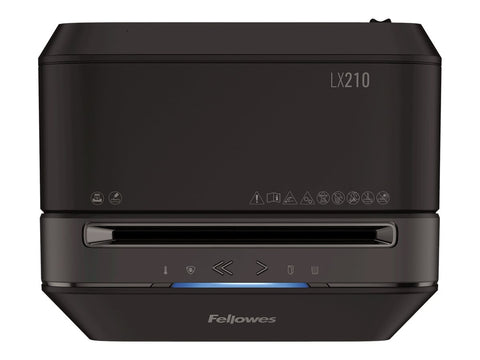 FELLOWES Powershred LX210 Black Shredder Mini Cut 230V EU/UK