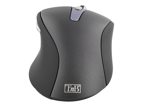 TNB Office Wireless Mouse Black Ultra Comfortable Curved Shape Allowing To Perfectly Fit The Shape Of The Hand Pleasant Grip