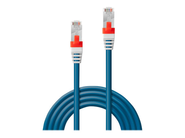 LINDY S/FTP Cat.6A Cable Blue 1m LSOH incl. Testprotocol