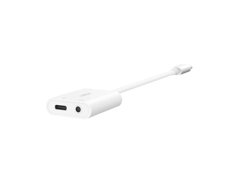 BELKIN Rockstar 3.5mm Audio + USB-C Charge Adapter