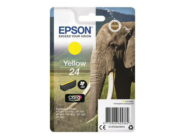 EPSON 3LB 24 ink cartridge yellow standard capacity 4.6ml 360 pages 1-pack blister without alarm