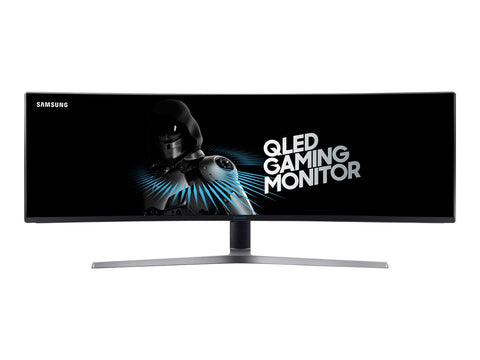 SAMSUNG C49HG90DMU 49in 32:9 Curved 1800R 3840x1080 VA QLED HDR 1ms MPRT 144Hz HDMIx2 DP Dual hinge height adj stand VESA