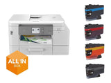 BROTHER MFC-J4540DWXL MFP colour ink-jet A4 13ppmcopy 20ppm print 150 sheets 14.4 Kbps USB 2.0 LAN Wi-Fi NFC