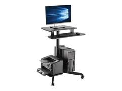 EATON TRIPPLITE Rolling Desk TV/Monitor Cart - Height Adjustable