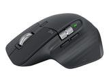 LOGITECH Master Series MX Master 3S Mouse ergonomic optical 7 buttons wireless Bluetooth 2.4 GHz Bolt USB receiver