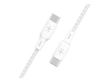 BELKIN 100w USB-C to USB-C Braided Cable 3M White