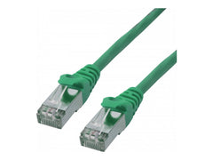MCL CAT 6A S/FTP LSZH Patch cable - 0.3m Green