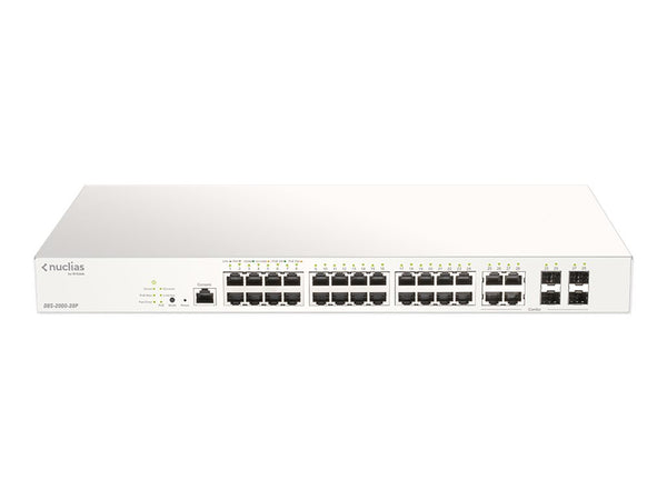 D-LINK Nuclias Switch 28xGE-ports PoE+ Smart Managed incl 4x1G Combo 193Ww/1Yr Lic