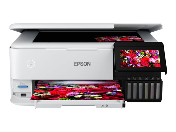 EPSON EcoTank ET-8500 MFP colour ink-jet refillable A4 16ppm print USB LAN USB host Wi-Fi white