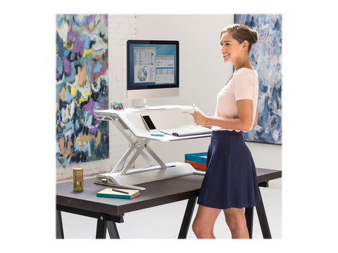 FELLOWES plate-forme assis-debout lotus - blanc