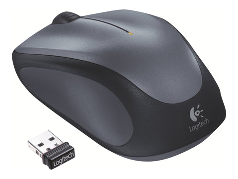 LOGITECH M235 Mouse right-handed optical wireless 2.4 GHz USB wireless receiver grey