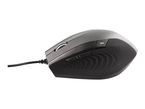 TNB ERGO Line Wired Ergonomic Mouse Black Optimized Design For Comfortable Use