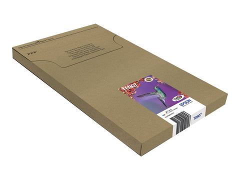 EPSON 3LB T0807 ink cartridge black and five colour standard capacity black and colour: 7.4ml 6-pack online packaging