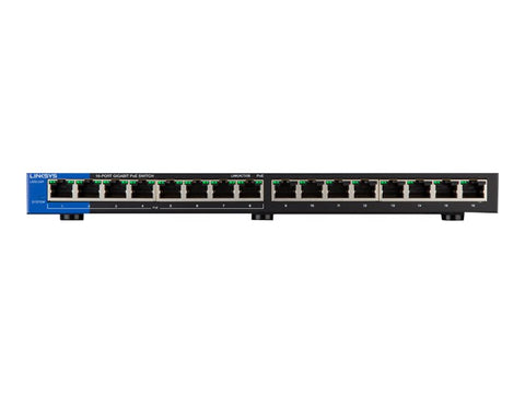 LINKSYS Switch 16 ports Gigabit dont 8 ports POE+