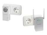 NETGEAR Pack de 1 Point acces Wifi CPL (PLW1000) + 1 adapateur CPL Gigabit sans prise (PLP1000)