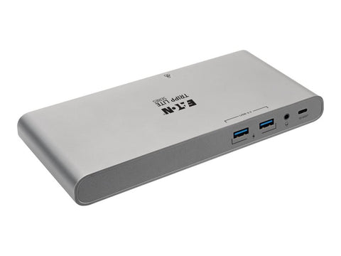EATON TRIPPLITE USB-C Dock Triple Display - 4K HDMI/DisplayPort VGA USB 3.2 Gen 1 USB-A/USB-C Hub GbE 100W PD Charging International