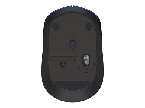 LOGITECH M171 Mouse right and left-handed wireless 2.4 GHz USB wireless receiver black blue