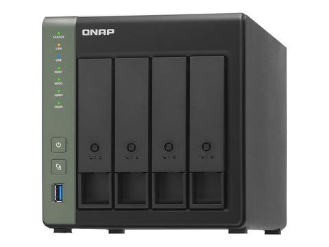 QNAP TS-431X3-4G 4-Bay NAS AL314 4Go DDR3L SODIMM RAM SATA 6Gb/s 1x 10GbE SFP+ LAN 1x2.5GbE + 1xGbE LAN