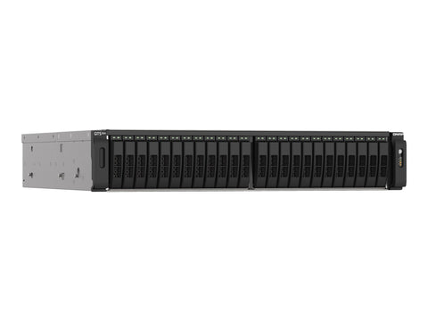 QNAP 24-Bay All-Flash NAS AMD EPYC 7302P 4xNVMe Gen3 256Go RDIMM ECCC DDR4 RAM 2x2.5GbE LAN 4x25Go