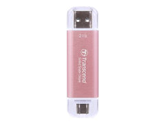 TRANSCEND ESD310P 512Go External SSD USB 10Gbps Type C/A Pink