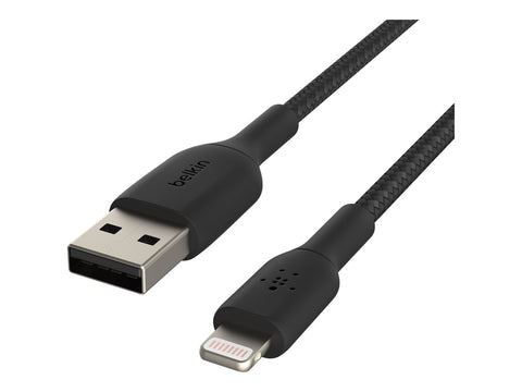 BELKIN BOOST CHARGE USB-A to Lightning Cable Braided 0.15M Black