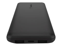 BELKIN Batterie externe 3 ports 10K avec câble USB-A vers USB-C noir