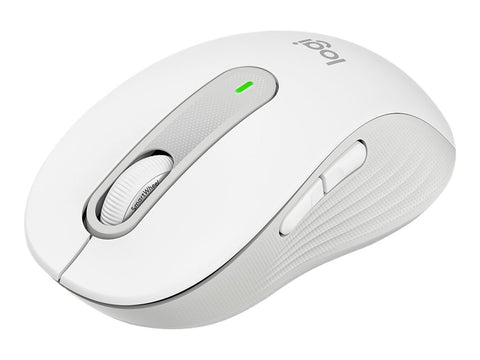 LOGITECH Signature M650 L LEFT Mouse large size left-handed optical 5 buttons wireless Bluetooth 2.4 GHz OFF-WHITE