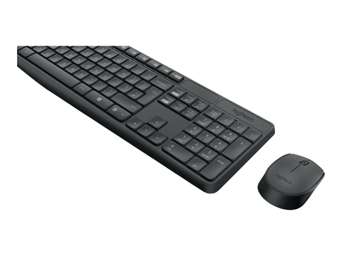 LOGITECH MK235 Wireless Keyboard&Mouse GREY Clavier QWERTY (US)