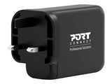 PORT DESIGNS 120W Gan Charger USB-C & USB-A Gallium Nitride Gan Technology More Efficient Smaller Lighter And Less Energy Consuming