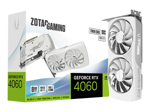 ZOTAC GAMING GeForce RTX 4060 Twin Edge OC 8Go 1xHDMI 3xDP White