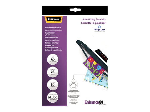 FELLOWES IL POCH BRILLANTES A5 80 MIC X 25