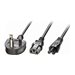 LINDY 2.5m UK 3 Pin Plug to 1x C13