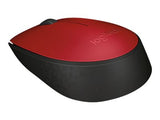 LOGITECH M171 Mouse wireless 2.4 GHz USB wireless receiver black red