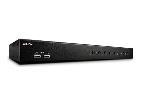 LINDY KVM Switch Pro USB 2.0 Audio DVI-I 8. 19p 8 Port USB 2.0 + DVI-I + Audio