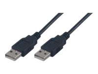 MCL Cable USB 2.0 type A / A male - 3m Noir