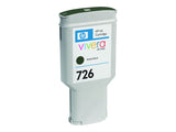 HP 726 original Ink cartridge CH575A matte black standard capacity 300ml 1-pack with Vivera Ink cartridge