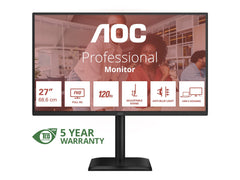 AOC 27E4CV 27p FHD IPS 120Hz 4ms 300cd/?m2 HDMI DP USB-C PD90W RJ45 HUB USB Speakers