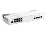 QNAP QSW-M2108-2C 8 port 2.5Gbps 2 port 10Gbps SFP+/ NBASE-T Combo web managed switch