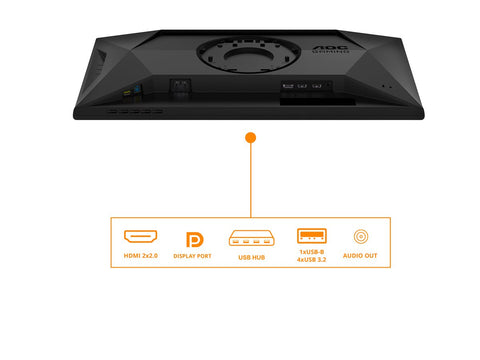 AOC 25G4SXU 24.5p Fast IPS FHD 310Hz 0.3ms 400cd/m2 HDMI 2.0 DP1.4 HUB USB