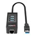 LINDY USB 3.1 Hub/Gigabit Ether. Adapter