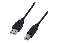 MCL Câble compatible USB 2.0 type A / B mâle - 3m Noir