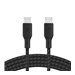 BELKIN 100w USB-C to C Braided 2M Black