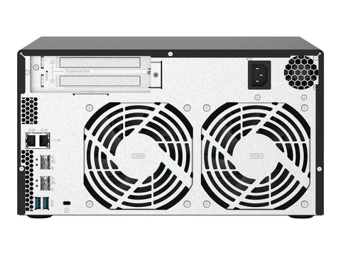 QNAP TS-832PX-4G 8-bay NAS server AL324 1.7GHz Quad Core 4Go DDR4 SODIMM Max. 16Go 2x10GbE SFP+ LAN + 2x2.5GbE