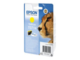 EPSON 1LB T0714 ink cartridge yellow standard capacity 5.5ml 1-pack blister without alarm